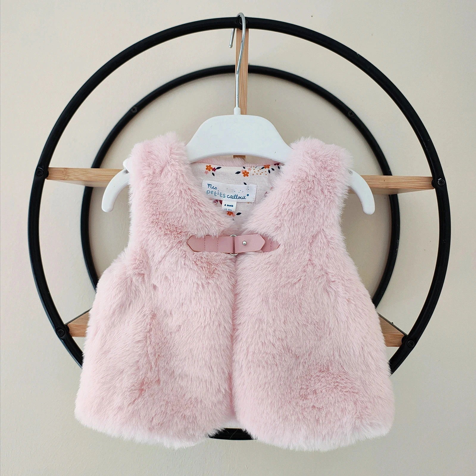 6 mois gilet sans manche tout doux mes p'tits cailloux